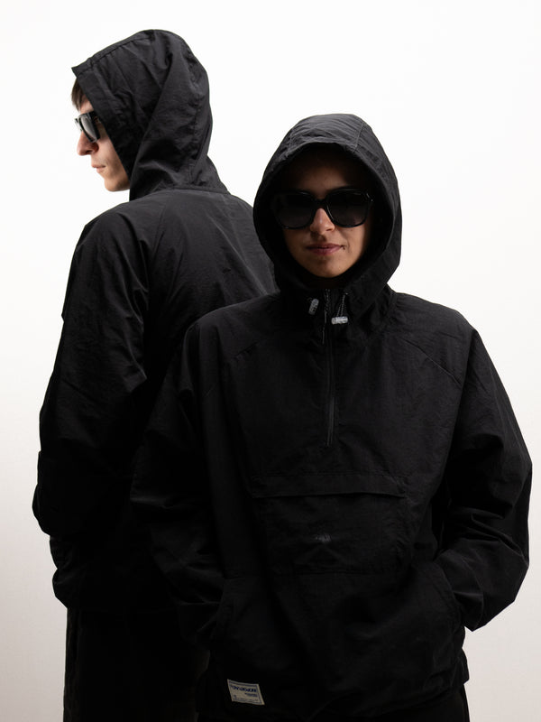 Windbreaker Hoodie - Black, casaca cortaviento de INOPORTUNO